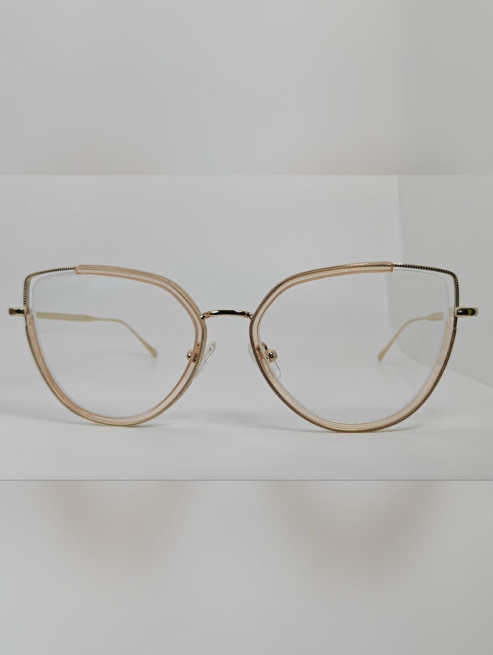Koyo. Gold Rim Cat-Eye Glasses - Women's Fashion Accessory